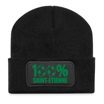Saint-Etienne football Loire 42 - Beanie recyclé à patch - noir - Devant