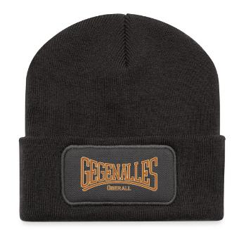 Gegen Alles Überall - Recycelte Patch Beanie - Dunkelgrau - Vorne