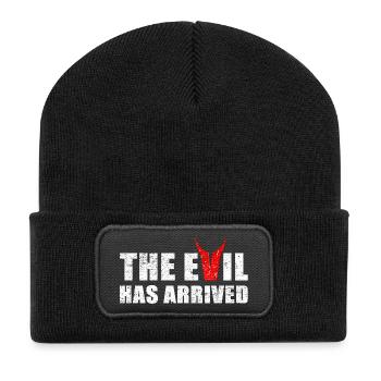 Evil has come with horns from the devil - Recycled Patch Beanie - black - Front