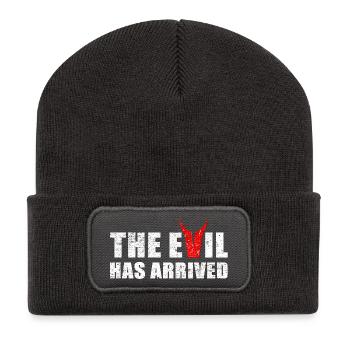 Evil has come with horns from the devil - Recycled Patch Beanie - dark grey - Front
