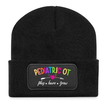 Pediatric Occupational Therapy OT - Recycled Patch Beanie - black - Front