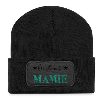 BONNE FÊTE MAMAN. MAMAN. FÊTE DES MÈRES - Beanie recyclé à patch - noir - Devant