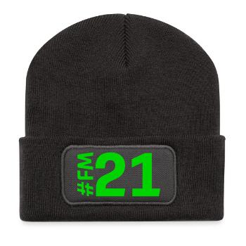 FM21 - Recycled Patch Beanie - dark grey - Front