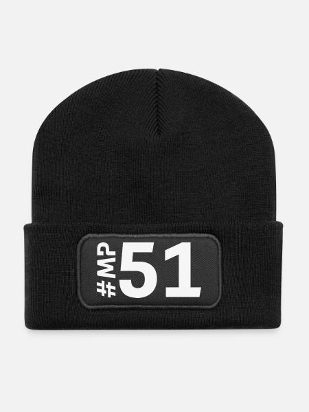 MP51 - Recycled Patch Beanie - black
