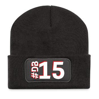 DB15-KARTON - Recycelte Patch Beanie - Dunkelgrau - Vorne
