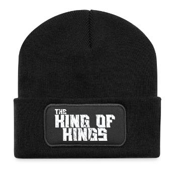 König der Könige der Könige imposante Typografie - Recycelte Patch Beanie - Schwarz - Vorne