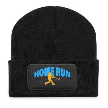 HOME RUN - Recycled Patch Beanie - black - Front