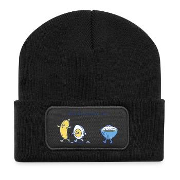 Breakfast Race - Recycled Patch Beanie - black - Front