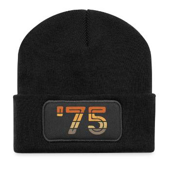 Year '75 - 1975 - Recycled Patch Beanie - black - Front