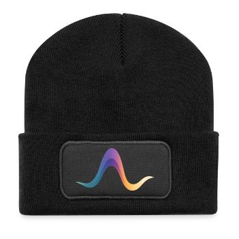 Flux de la voie de réaction – La voie du changement - Beanie recyclé à patch - noir - Devant