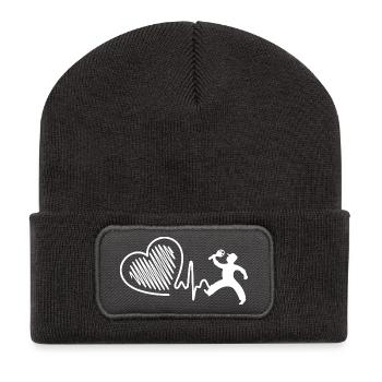 Locksmith Heartbeat - Recycled Patch Beanie - dark grey - Front