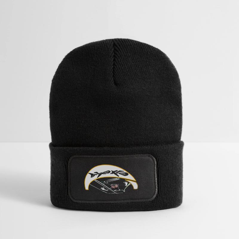 Active kiter with dynamic trajectory Recycled Patch Beanie