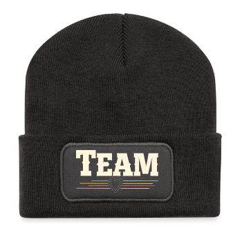 Équipe - Beanie recyclé à patch - charbon - Devant