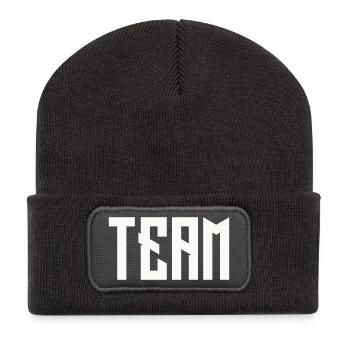 TEAM Block lettering - Recycled Patch Beanie - dark grey - Front
