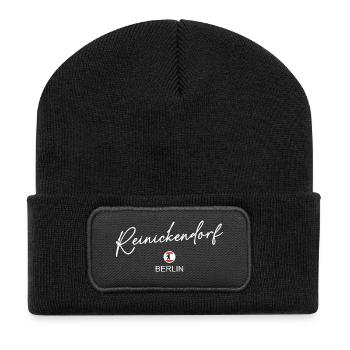 Reinickendorf - Berlin Flag - Berlin Bear - Recycled Patch Beanie - black - Front