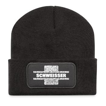Stuckateur als Beruf - Recycelte Patch Beanie - Dunkelgrau - Vorne