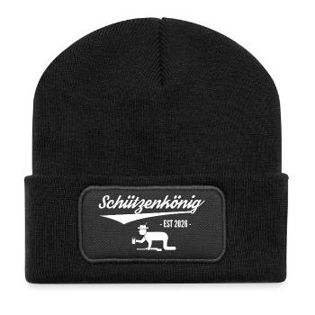 Shooting King 2026 Shooting Festival Bird Shooting Victory - Recycled Patch Beanie - black - Front