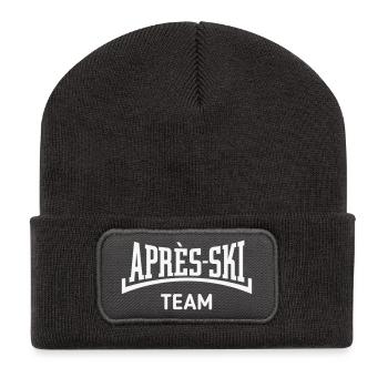 Après-Ski – Team (Apres Ski / Konkav / White) - Recycelte Patch Beanie - Dunkelgrau - Vorne