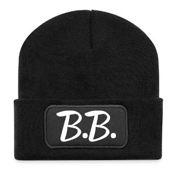 Brigitte, Vorname Brigitte, Brigitte Bardot - Recycelte Patch Beanie - Schwarz - Vorne