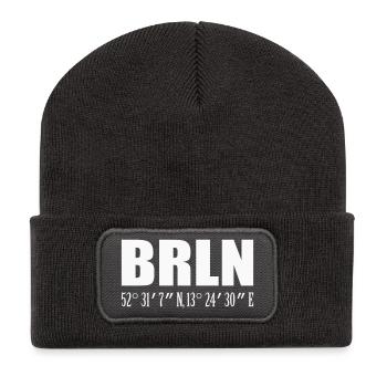 Berlin - Recycelte Patch Beanie - Dunkelgrau - Vorne