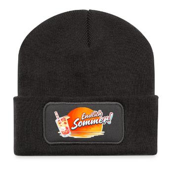 Finally Summer Sun Drink Graphic - Recycled Patch Beanie - dark grey - Front