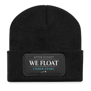 Navigation de nuit avec - Beanie recyclé à patch - noir - Devant