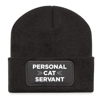 Personal Cat Servant - Recycled Patch Beanie - dark grey - Front