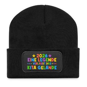 2026 A Legend Daycare Graduate - Recycled Patch Beanie - black - Front