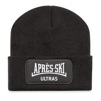 Après-Ski Ultras (Apres Ski / Konkav / White) - Recycelte Patch Beanie - Dunkelgrau - Vorne