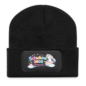 Don d’inscription à l’école magique 2026 pour les écoliers - Beanie recyclé à patch - noir - Devant