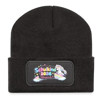 Don d’inscription à l’école magique 2026 pour les écoliers - Beanie recyclé à patch - charbon - Devant