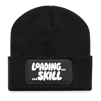Ladebildschirm Skill-Ästhetik - Recycelte Patch Beanie - Schwarz - Vorne