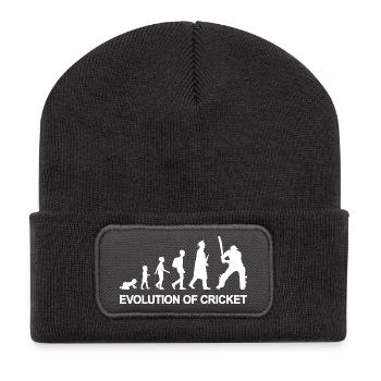 Kind zum Kricketspieler - Recycelte Patch Beanie - Dunkelgrau - Vorne