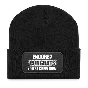 Encore ? Félicitations ingénieur du son - Beanie recyclé à patch - noir - Devant