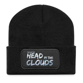 Head in the Clouds by Daydreamers - Recycled Patch Beanie - black - Front