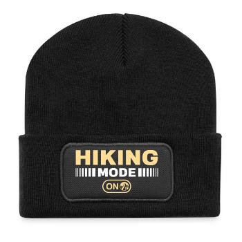 Mode randonnée sur Randonnée Montagnes Alpinisme - Beanie recyclé à patch - noir - Devant