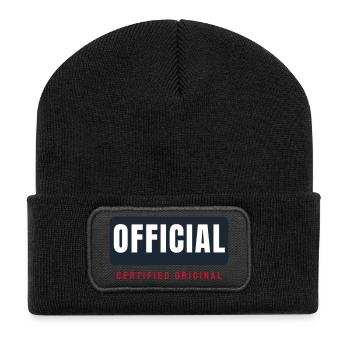 Official - Balk Text Design for Groups - Recycled Patch Beanie - black - Front