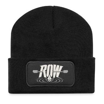 Rudern - Recycelte Patch Beanie - Schwarz - Vorne