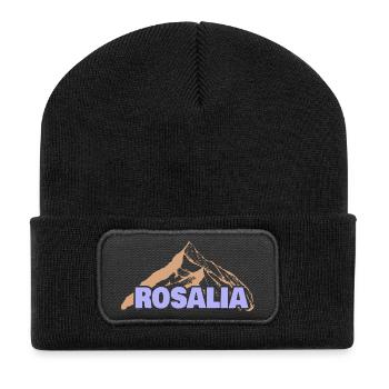 Spass Rosalia - Recycelte Patch Beanie - Schwarz - Vorne