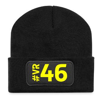 VR46 - Beanie recyclé à patch - noir - Devant