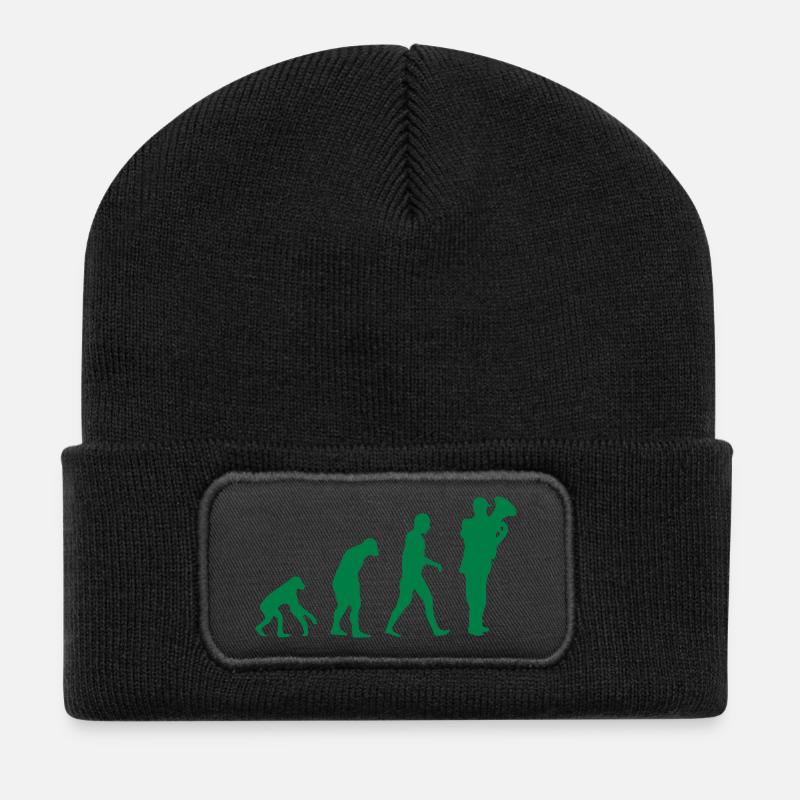 tuba evolution - Recycelte Patch Beanie - Schwarz