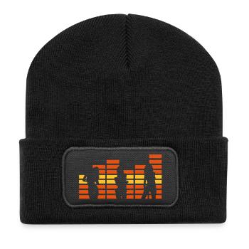 sexy_girls_equaliser2 - Recycled Patch Beanie - black - Front