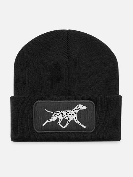 Dalmatiner - Recycelte Patch Beanie - Schwarz