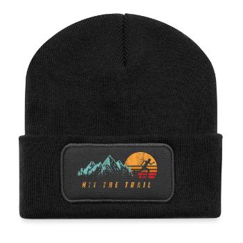 Hit The Trail Chemise Jogger pour garçon - Beanie recyclé à patch - noir - Devant