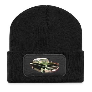Voitures anciennes - Beanie recyclé à patch - noir - Devant