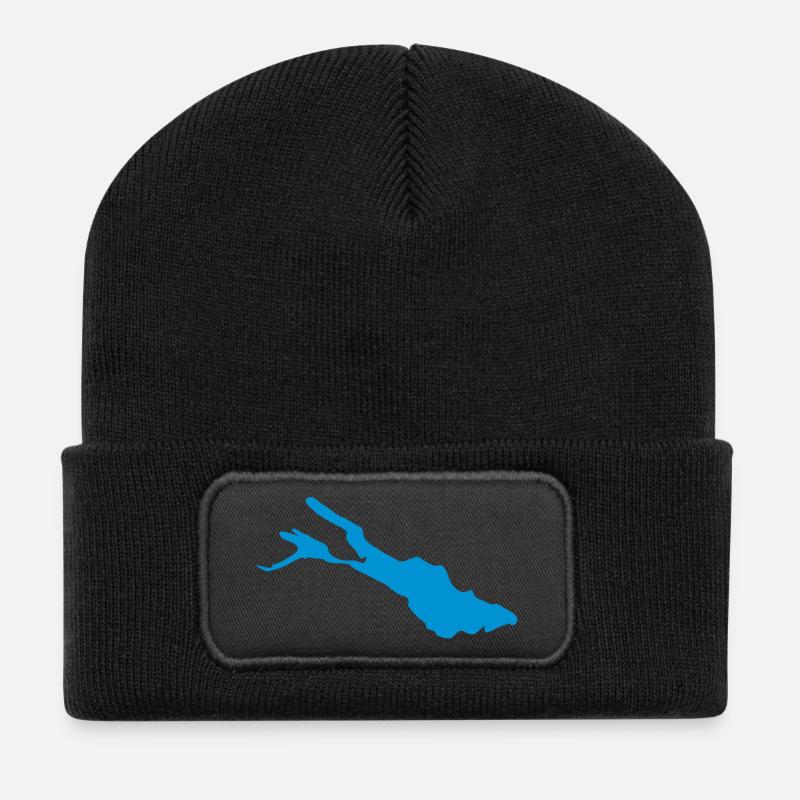 Bodensee - Recycelte Patch Beanie - Schwarz