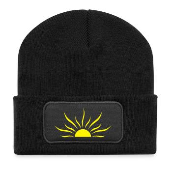 soleil rayon sun 1011 - Beanie recyclé à patch - noir - Devant