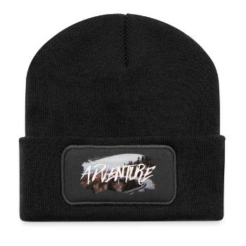 Adventure - Beanie recyclé à patch - noir - Devant