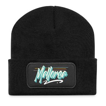 Mallorca - Recycelte Patch Beanie - Schwarz - Vorne