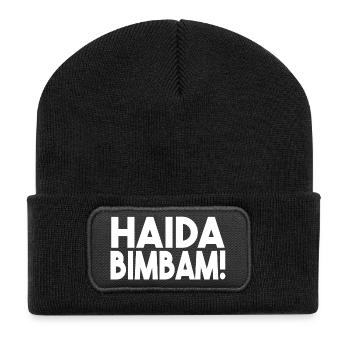 Haida Bimbam - Recycelte Patch Beanie - Schwarz - Vorne